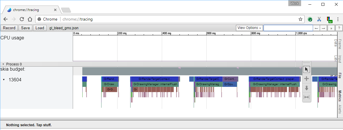 Tracing interface